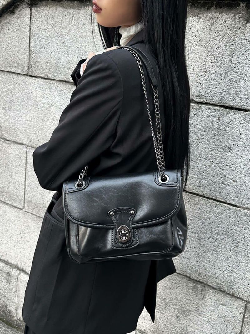 2way flap chain bag