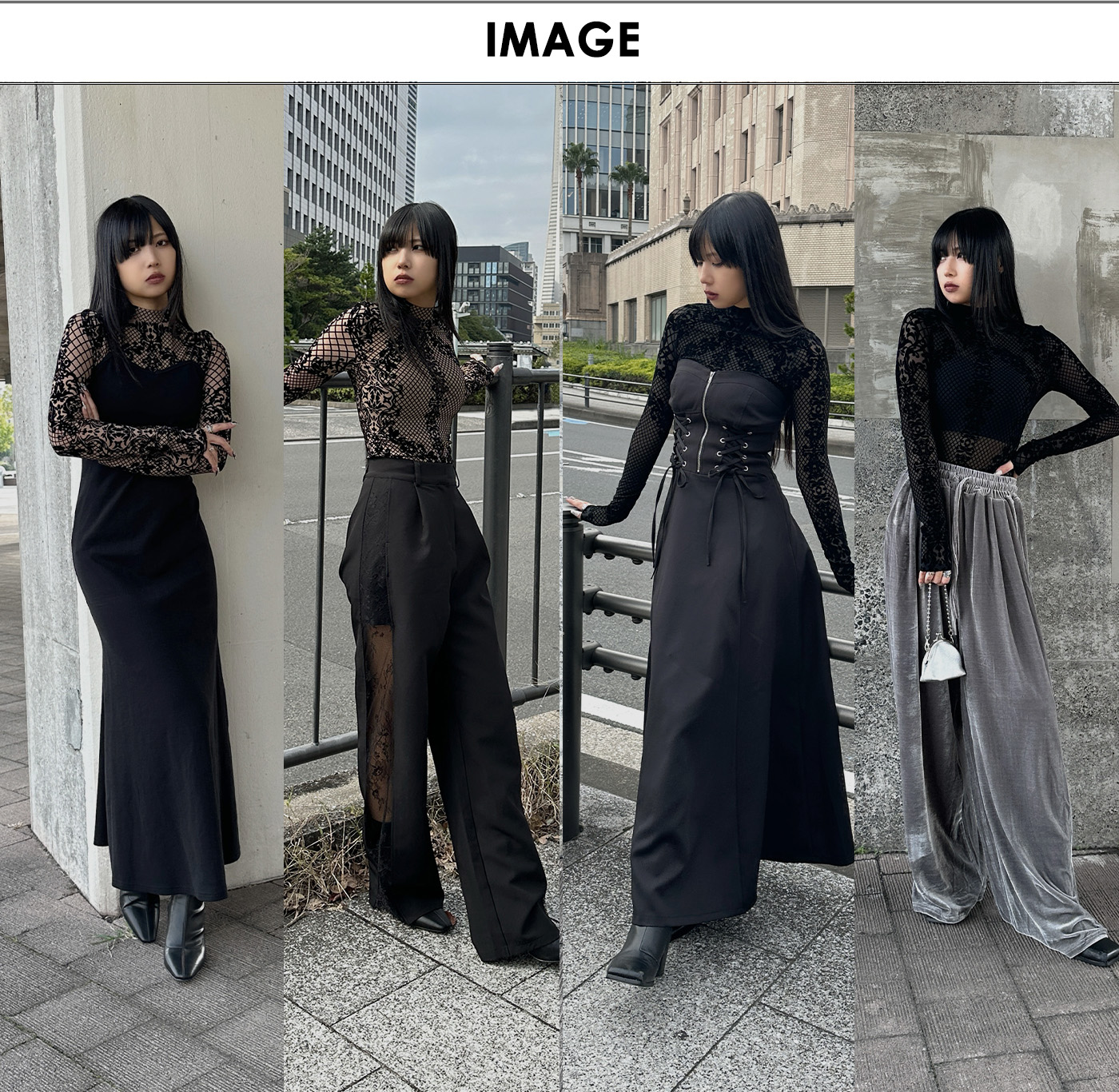 Lace design bodysuit | LVEU.（ラブユ.）