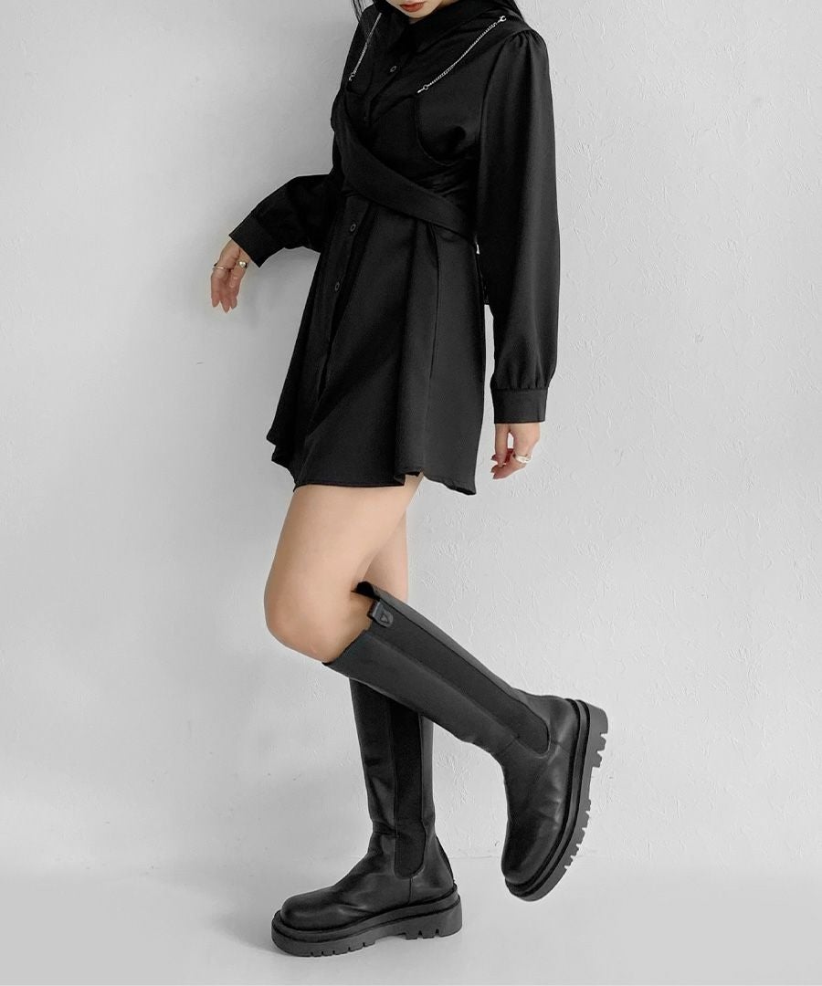 ちぇるぴょん Vivienne Westwood ビスチェ付きシャツワンピ ちぇるぴょん 様専用Vivienne Westwood ビスチェ付きシャツワンピ