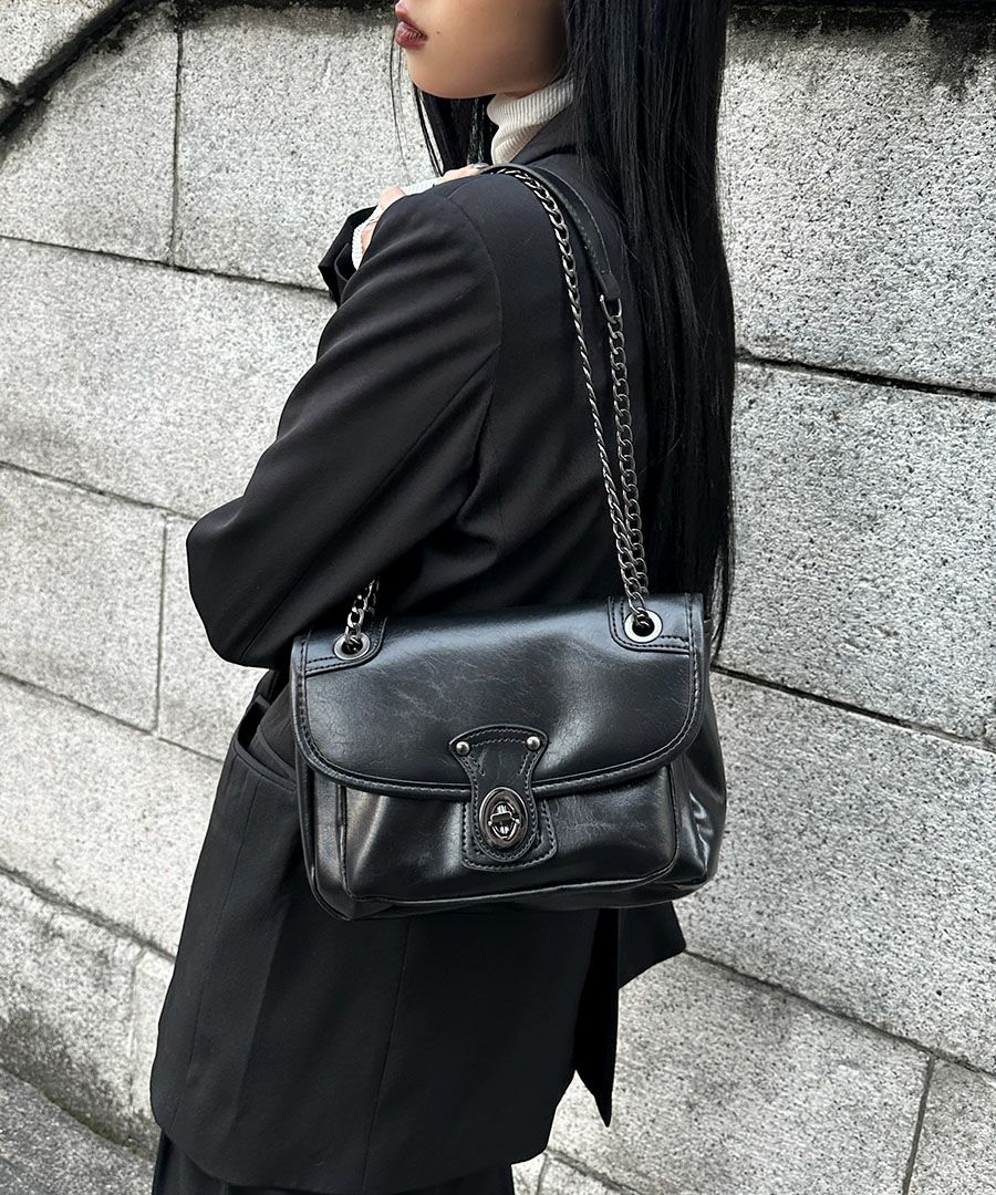2way flap chain bag