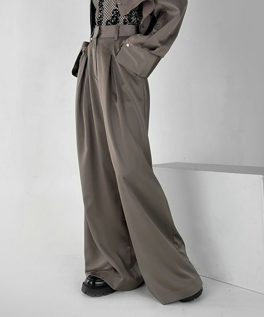 よったん　Limi feu ★ダブルサテン タックブラウス Double Satin Big Simple Dress(S Black): LIMI feu｜THE SHOP YOHJI