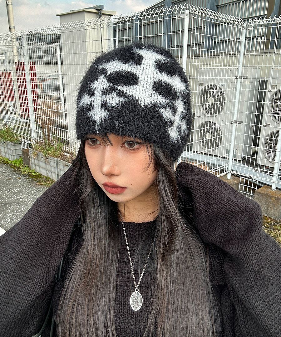 shury labyrins beanie ビーニー　y2k ニット帽 Labyrins Picture Beanie 6 | Shury