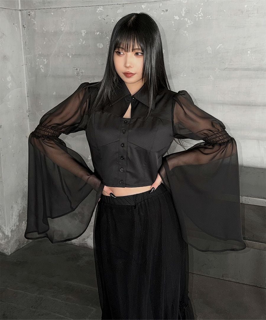 【ブラック】【セットアップ対応】シアースリットスリーブボイルシャツ 000000004132-06.jpg?size=l&w=
