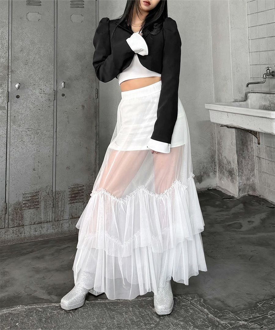 【専用】Acka tiered tulle skirt チュールスカート tiered tulle skirt – Acka online store